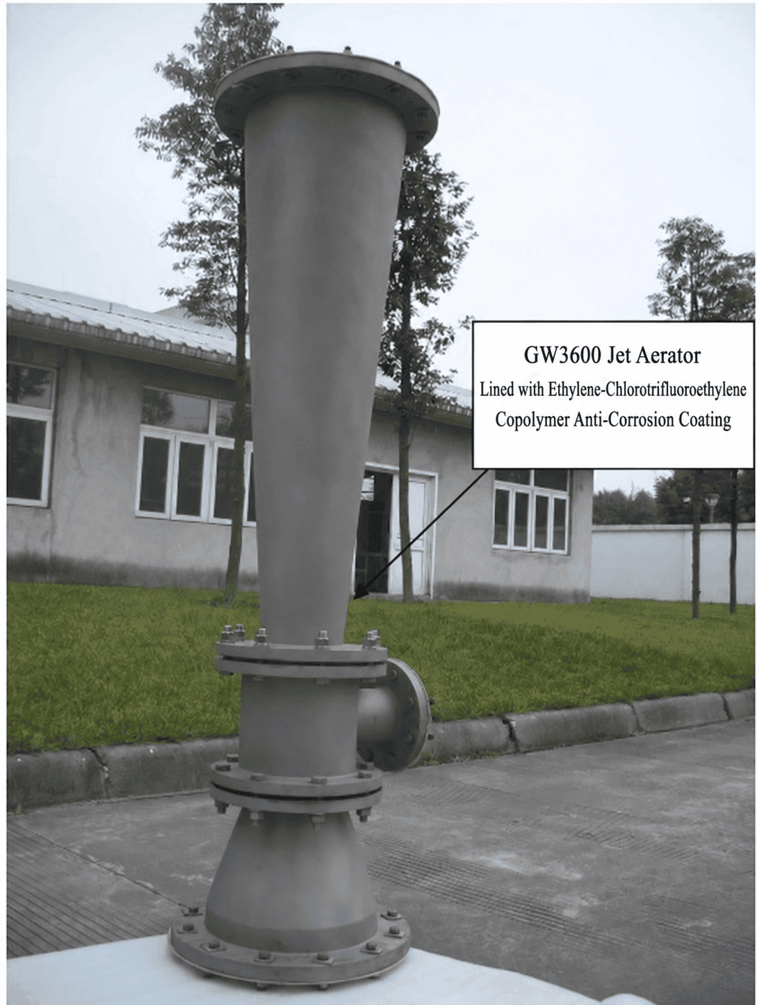 GW3600 jet aerator lined with ethylene-chlorotrifluoroethylene copolymer anti-corrosion coating
