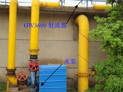 Jet aerator printing and dyeing wastewater
